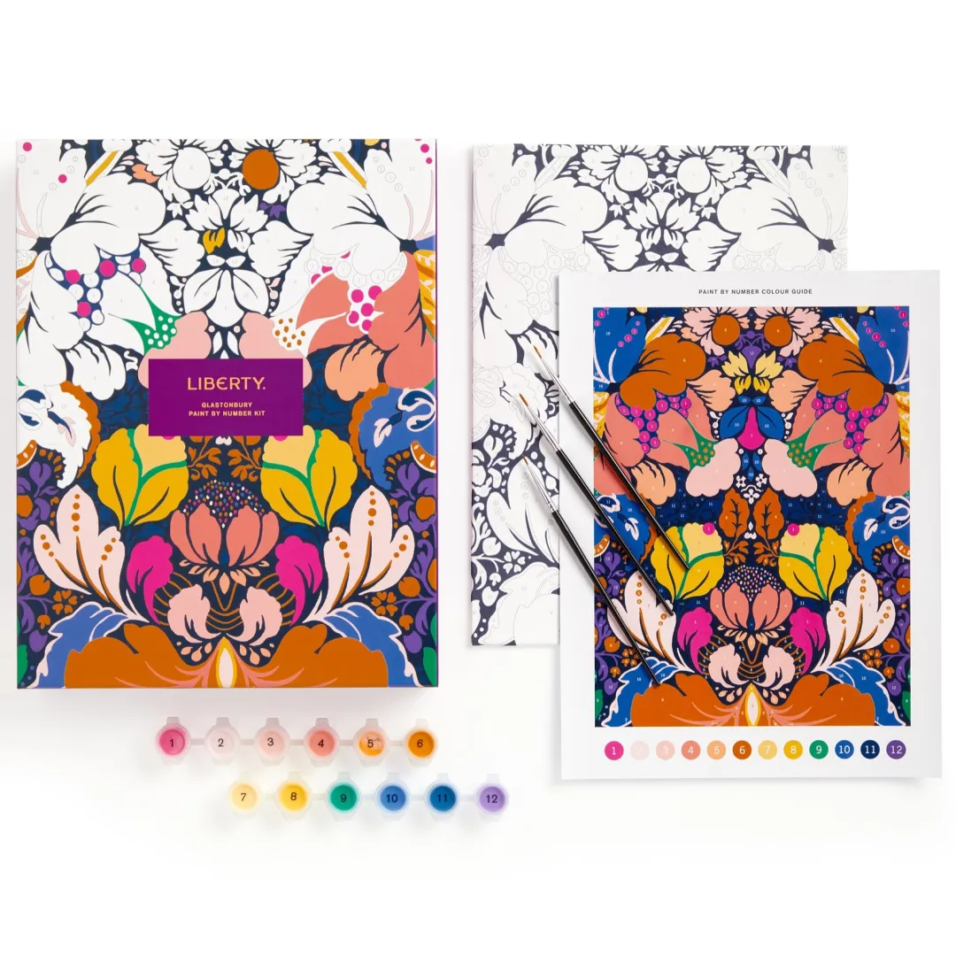 Galison Liberty 9 x 12 Paint by Number Kit Glastonbury