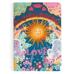 Galison Liberty All You Need is Love B5 Handmade Embroidered Journal