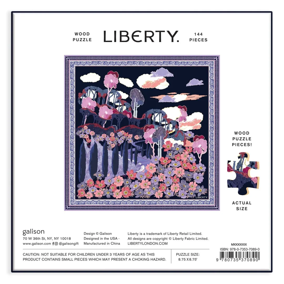 Galison Liberty Bianca 144 Piece Wood Jigsaw Puzzle