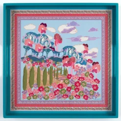 Galison Liberty Bianca Square Lacquer Tray