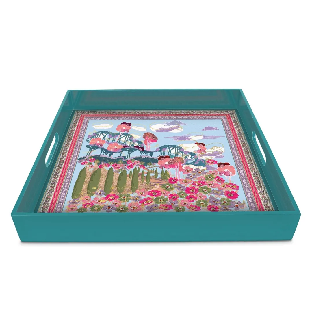 Galison Liberty Bianca Square Lacquer Tray