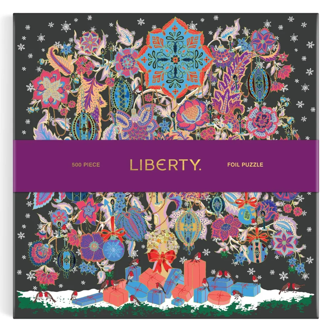 Galison Liberty Christmas Tree of Life 500 Piece Foil Puzzle