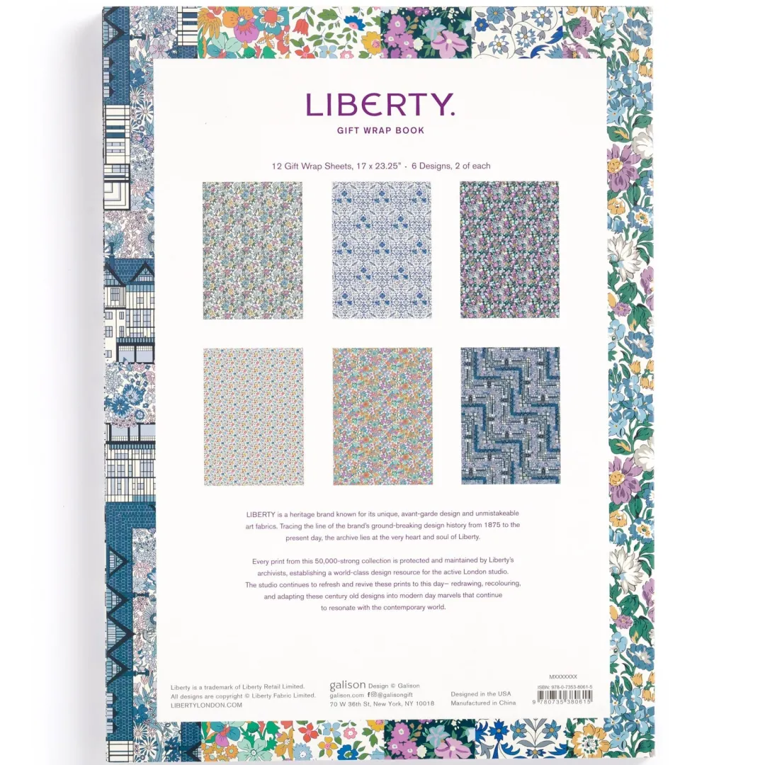 Galison Liberty Gift Wrap Book