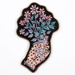 Galison Liberty Ianthe Hand Shaped Porcelain Tray
