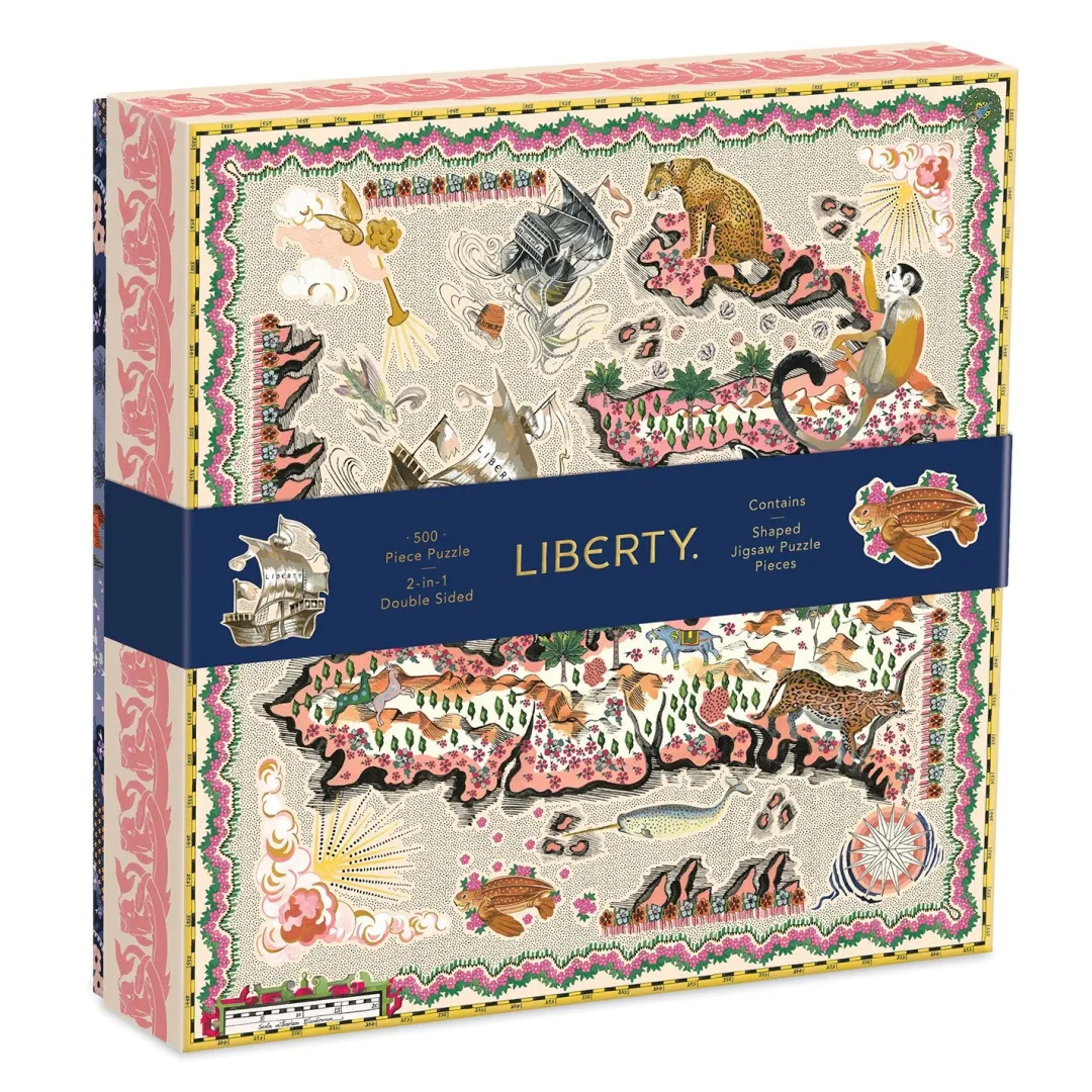 Galison Liberty London Maxine Double-Sided 500 Piece Jigsaw Puzzle