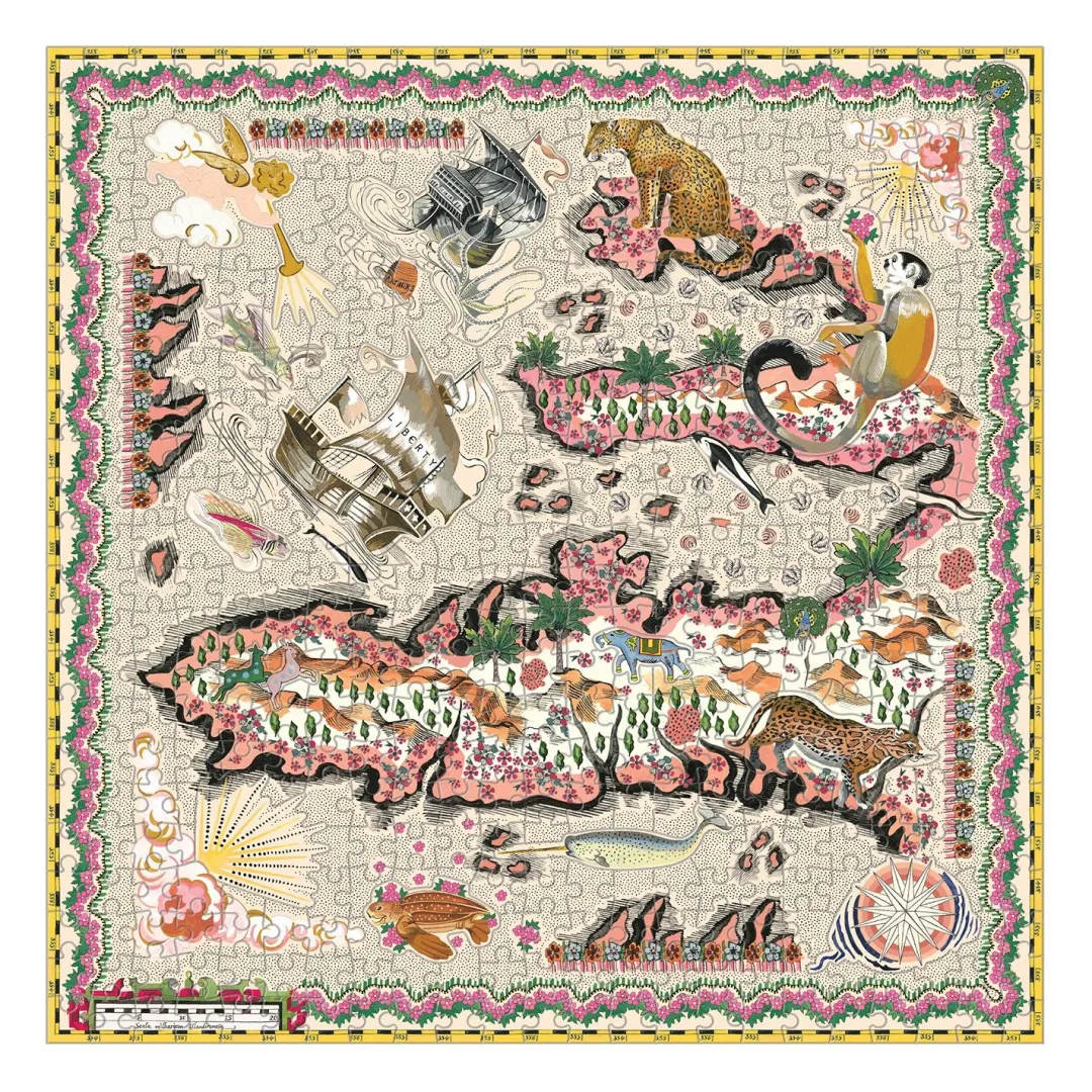 Galison Liberty London Maxine Double-Sided 500 Piece Jigsaw Puzzle