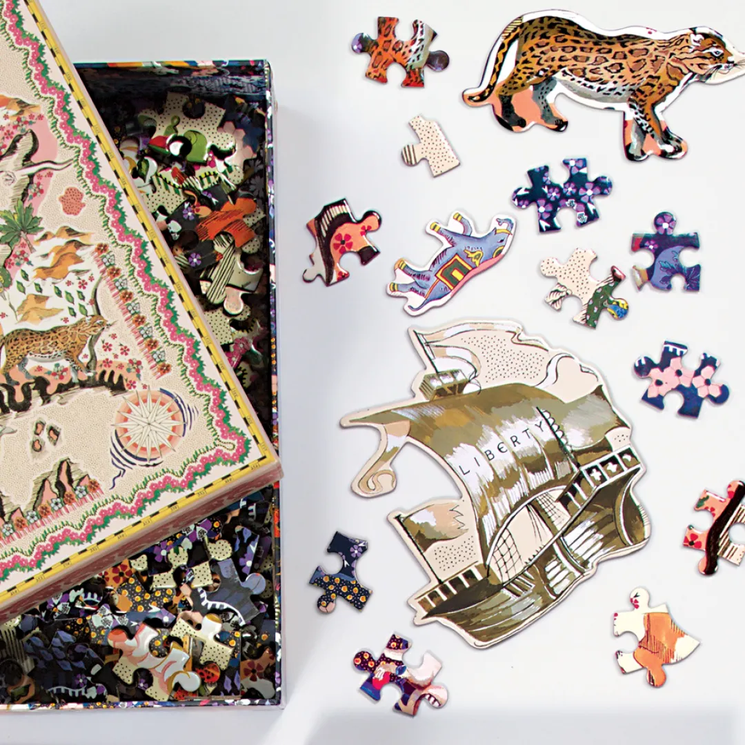 Galison Liberty London Maxine Double-Sided 500 Piece Jigsaw Puzzle