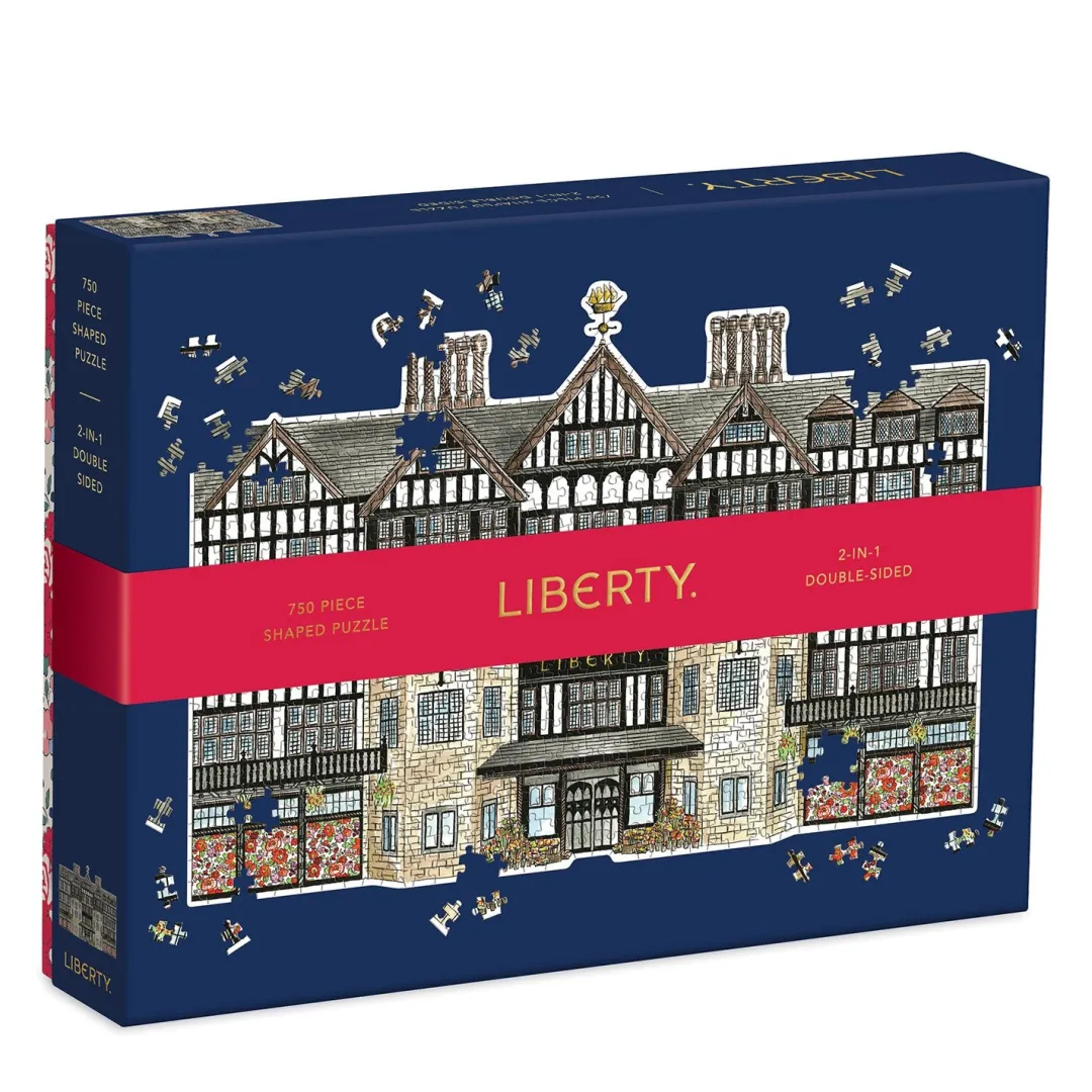 Galison Liberty London Tudor Building 750 Piece Shaped Jigsaw Puzzle