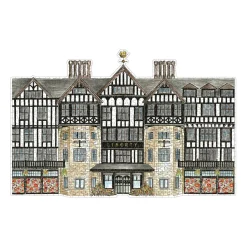 Galison Liberty London Tudor Building 750 Piece Shaped Jigsaw Puzzle