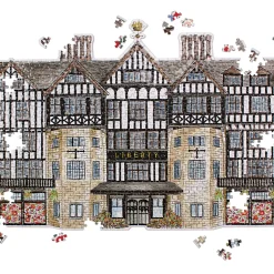 Galison Liberty London Tudor Building 750 Piece Shaped Jigsaw Puzzle
