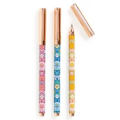 Galison Liberty Moon Flower Pen Set