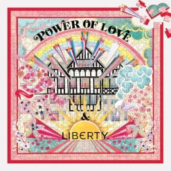 Galison Liberty Power of Love 500 Piece Double Sided Jigsaw Puzzle with Shaped Pieces