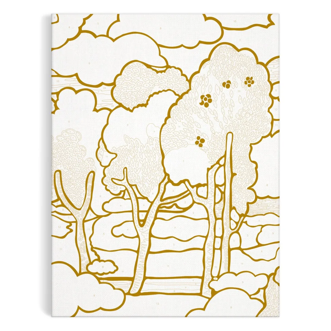 Galison Liberty Prospect Road 9 x 12 Paint by Number Kit