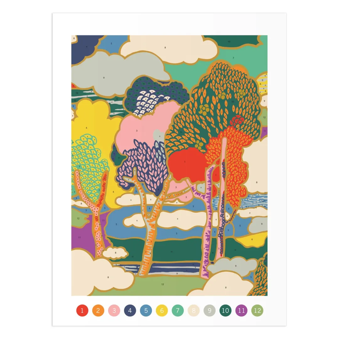 Galison Liberty Prospect Road 9 x 12 Paint by Number Kit