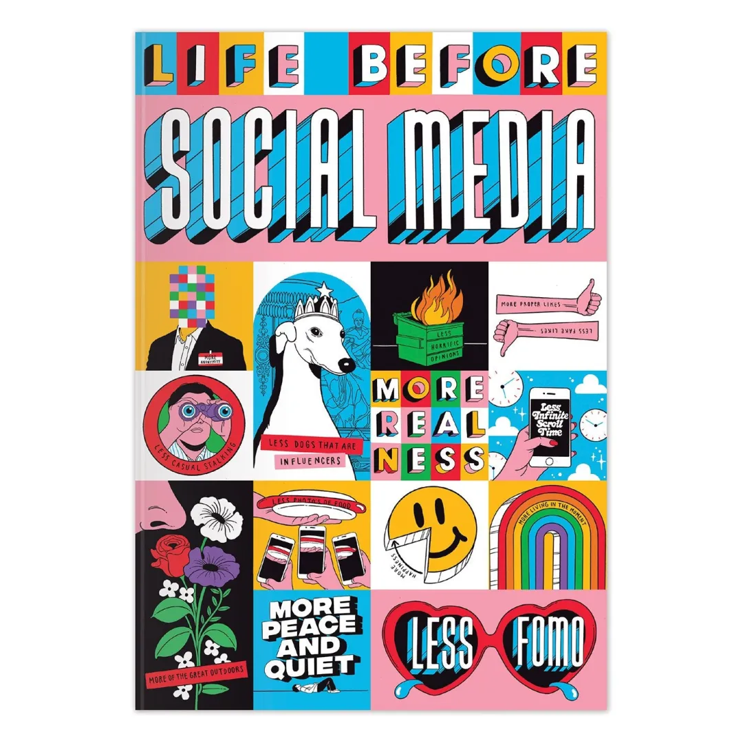 Galison Life Before Social Media A5 Notebook