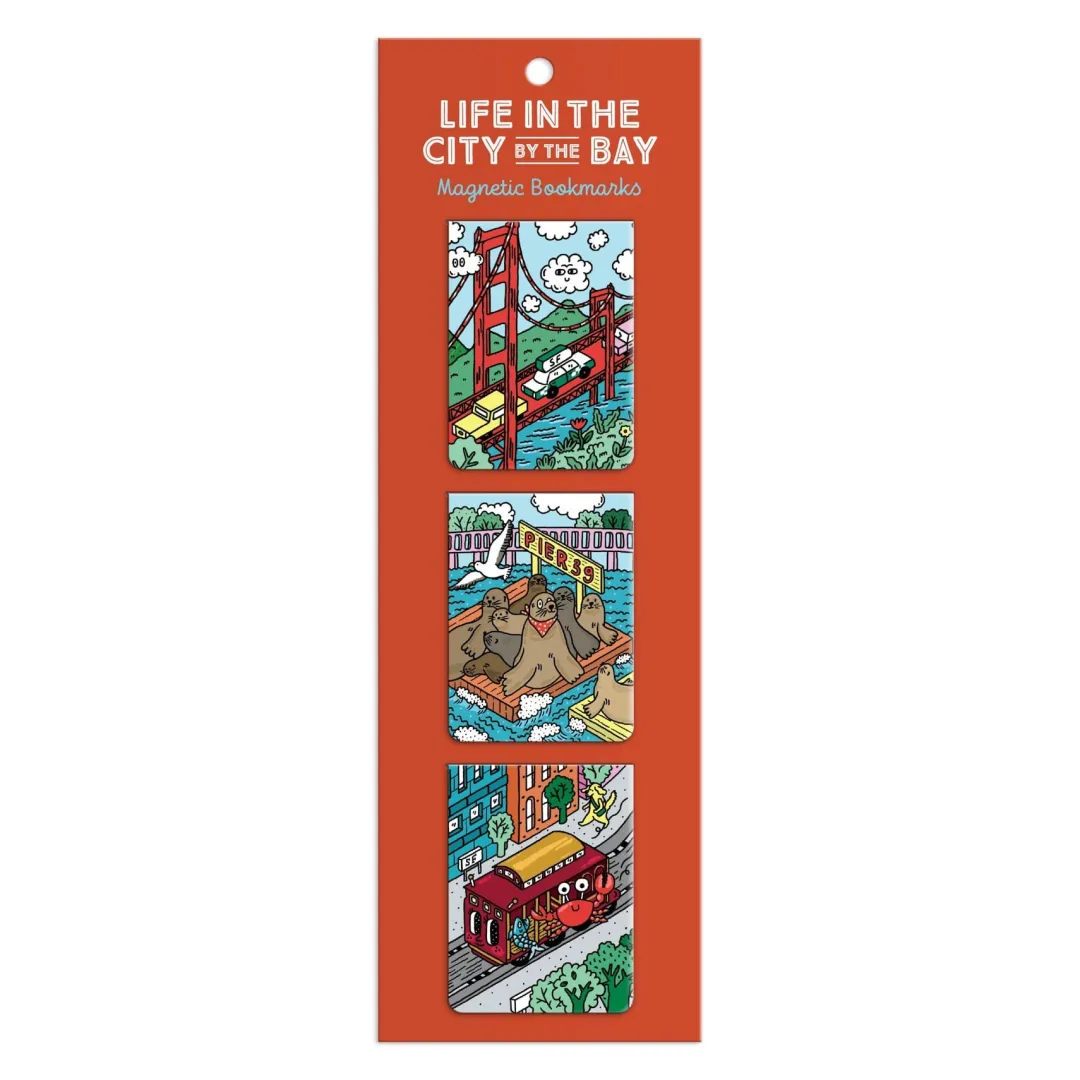 Galison Life In The City By The Bay Magnetic Bookmarks