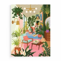 Galison Lighting 101: Houseplants 500 Piece Book Puzzle
