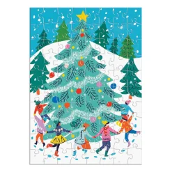 Galison Louise Cunningham Merry and Bright 12 Days of Christmas Advent Puzzle Calendar