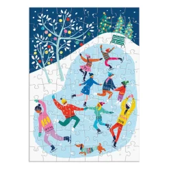 Galison Louise Cunningham Merry and Bright 12 Days of Christmas Advent Puzzle Calendar