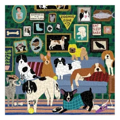 Galison Lounge Dogs 500 Piece Puzzle