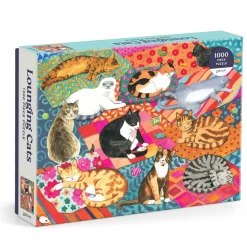 Galison Lounging Cats 1000 Piece Puzzle