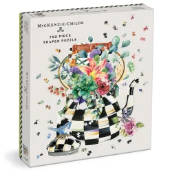 Galison MacKenzie-Childs Blooming Kettle 750 Piece Shaped Puzzle