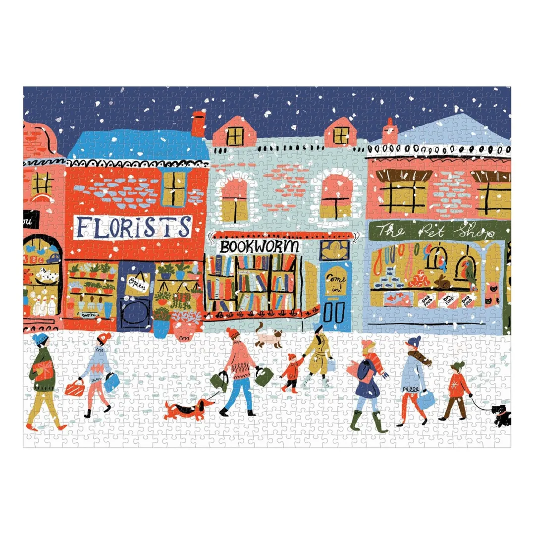 Galison Main Street Village 1000 Piece Jigsaw Puzzle
