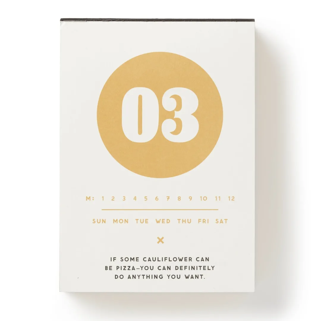 Galison Make My Day Undated Desk Calendar