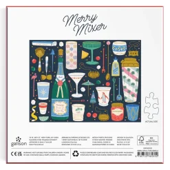 Galison Merry Mixer 1000 Piece Foil Puzzle