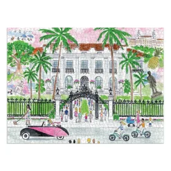 Galison Michael Storrings A Sunny Day in Palm Beach 1000 Piece Puzzle