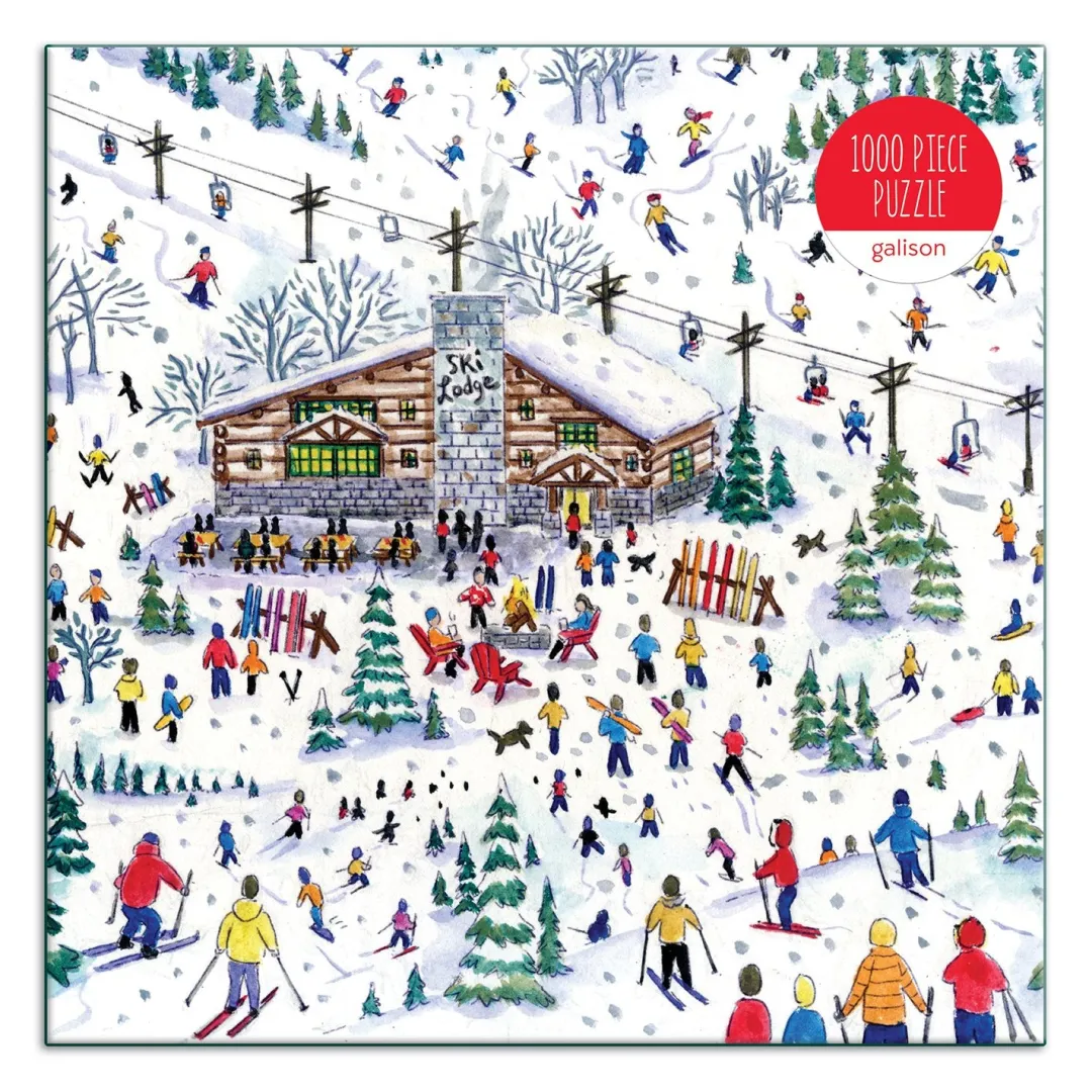 Galison Michael Storrings Apres Ski 1000 Piece Jigsaw Puzzle