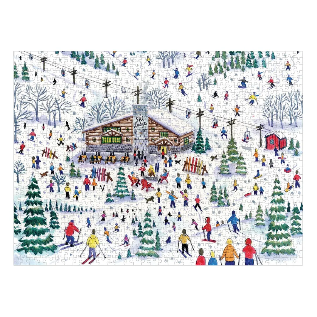 Galison Michael Storrings Apres Ski 1000 Piece Jigsaw Puzzle