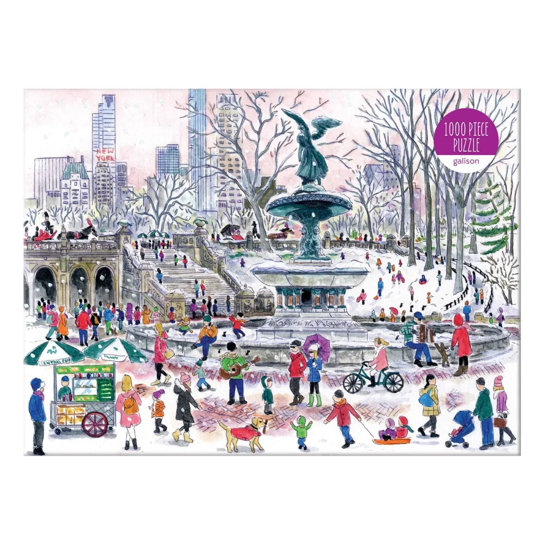 Galison Michael Storrings Bethesda Fountain 1000 Piece Jigsaw Puzzle