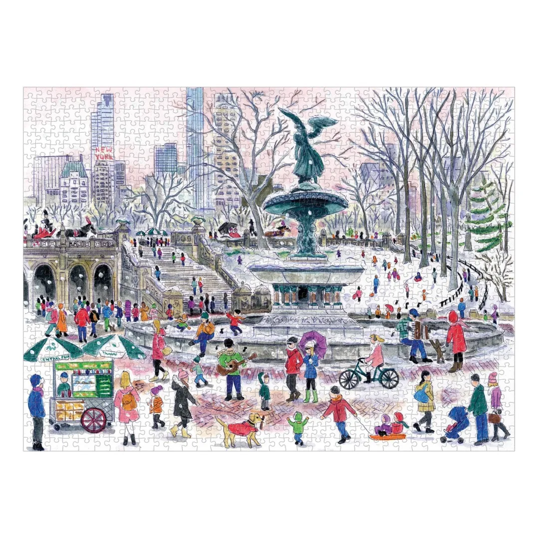 Galison Michael Storrings Bethesda Fountain 1000 Piece Jigsaw Puzzle