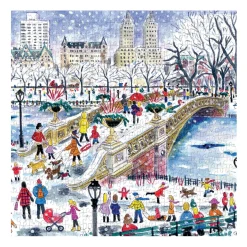 Galison Michael Storrings Bow Bridge In Central Park 500 Piece Jigsaw Puzzle