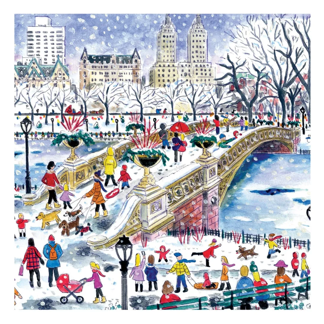 Galison Michael Storrings Bow Bridge In Central Park 500 Piece Jigsaw Puzzle