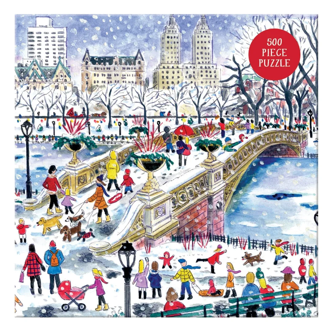 Galison Michael Storrings Bow Bridge In Central Park 500 Piece Jigsaw Puzzle