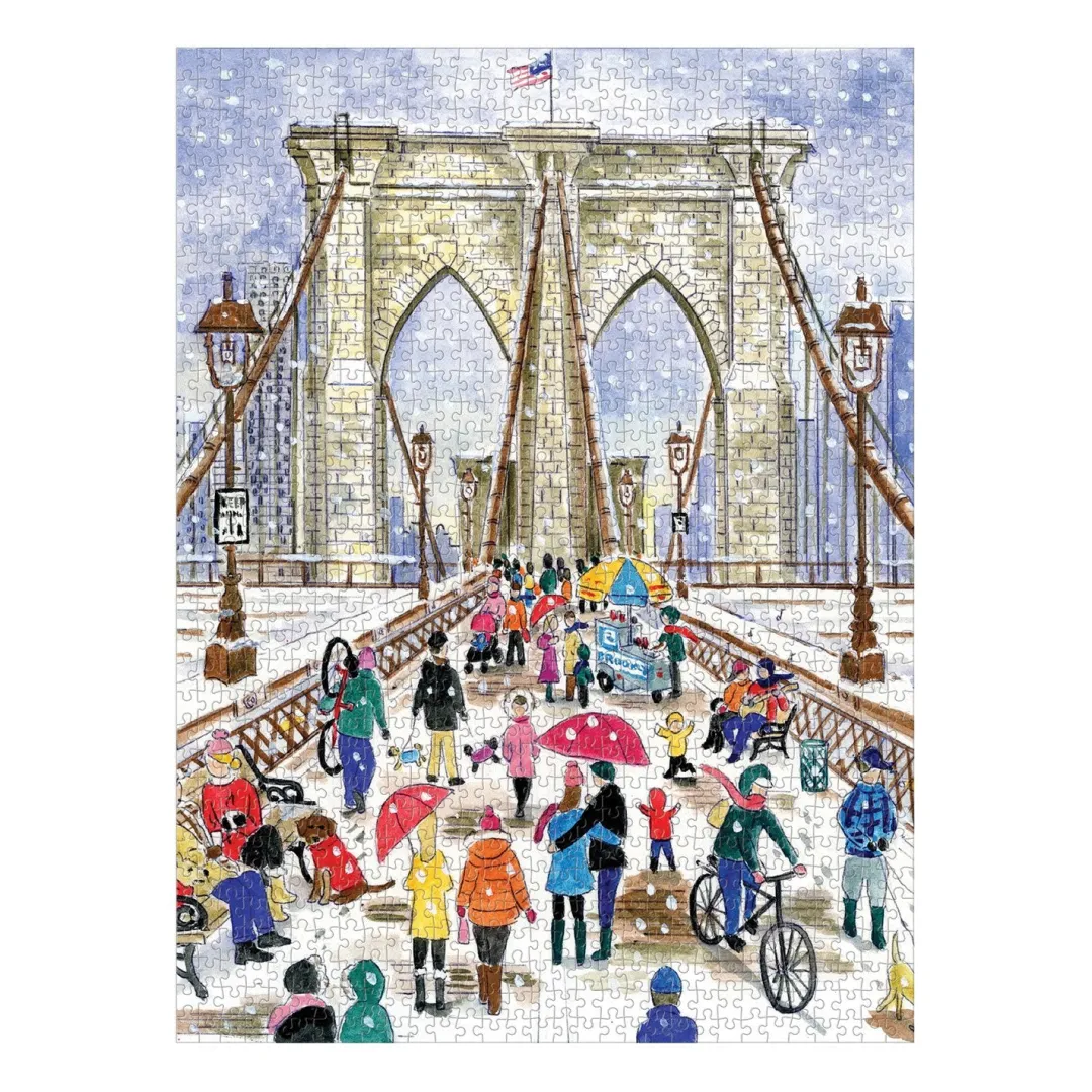 Galison Michael Storrings Brooklyn Bridge 1000 Piece Jigsaw Puzzle