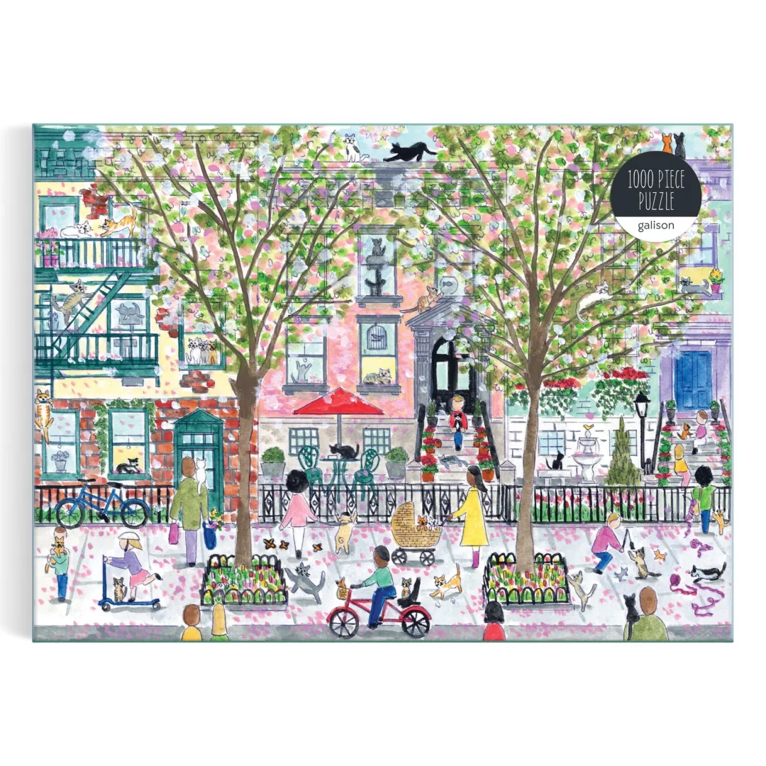 Galison Michael Storrings Cats in the City 1000 Piece Puzzle