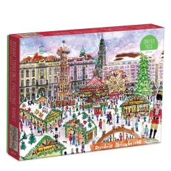 Galison Michael Storrings Christmas Market 1000 Piece Puzzle