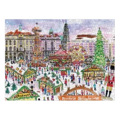 Galison Michael Storrings Christmas Market 1000 Piece Puzzle