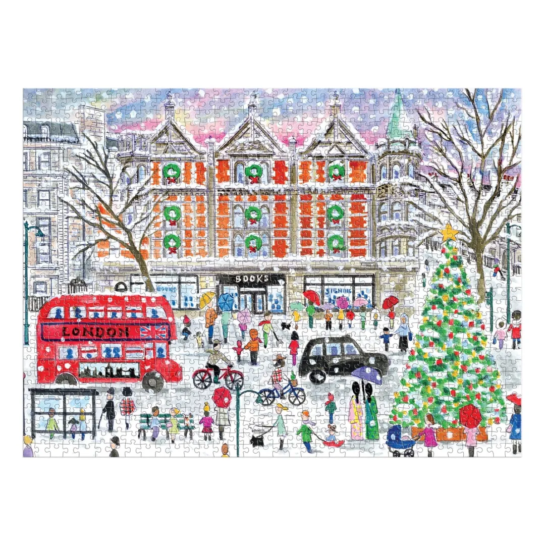 Galison Michael Storrings Christmas in London 1000 Piece Puzzle
