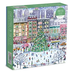 Galison Michael Storrings Christmas in the City 1000 Piece Puzzle