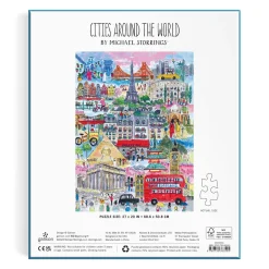 Galison Michael Storrings Cities Around the World 1000 Piece Puzzle