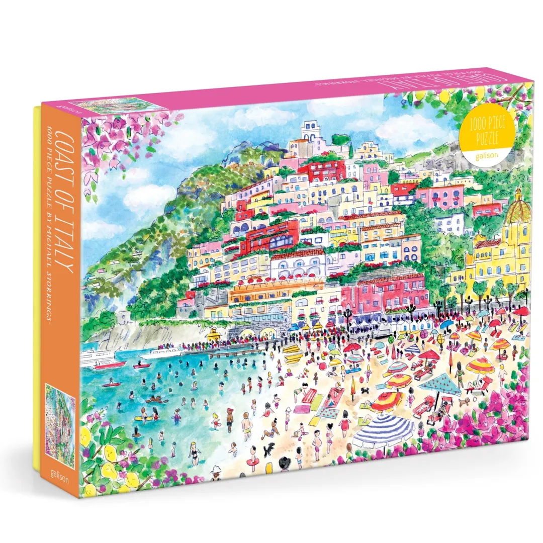 Galison Michael Storrings Coast of Italy 1000 Piece Puzzle