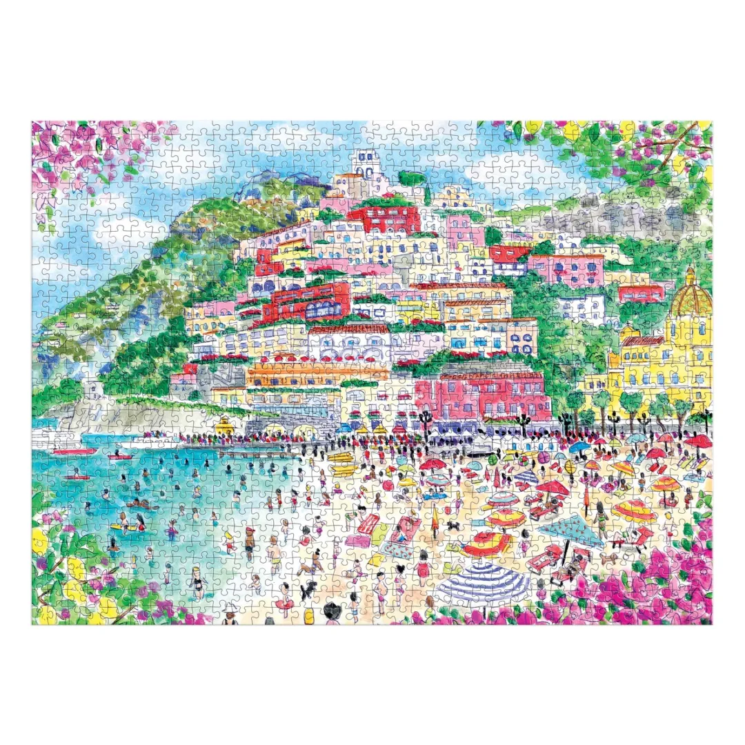 Galison Michael Storrings Coast of Italy 1000 Piece Puzzle
