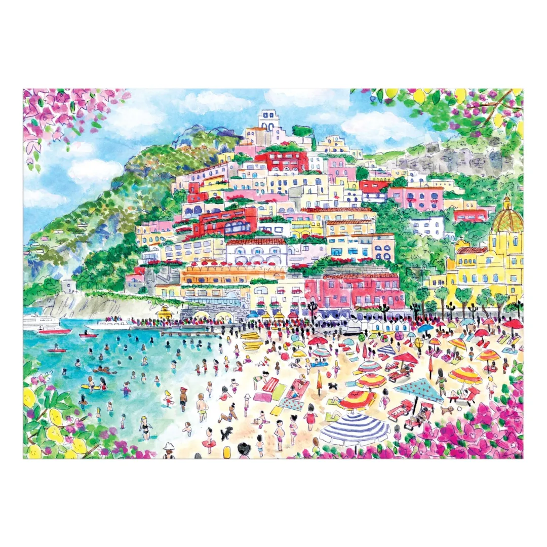 Galison Michael Storrings Coast of Italy 1000 Piece Puzzle