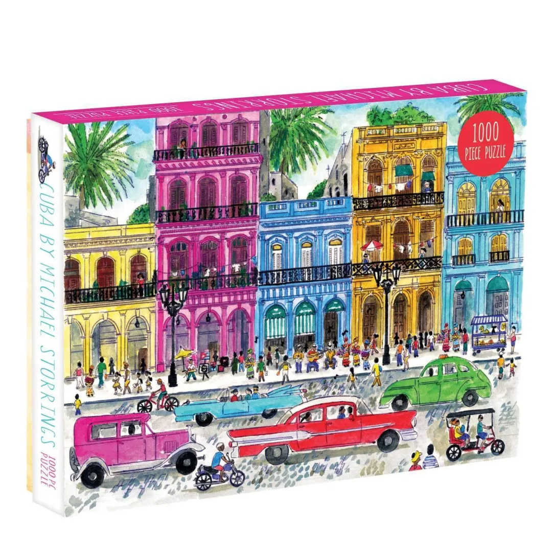 Galison Michael Storrings Cuba 1000 Piece Jigsaw Puzzle