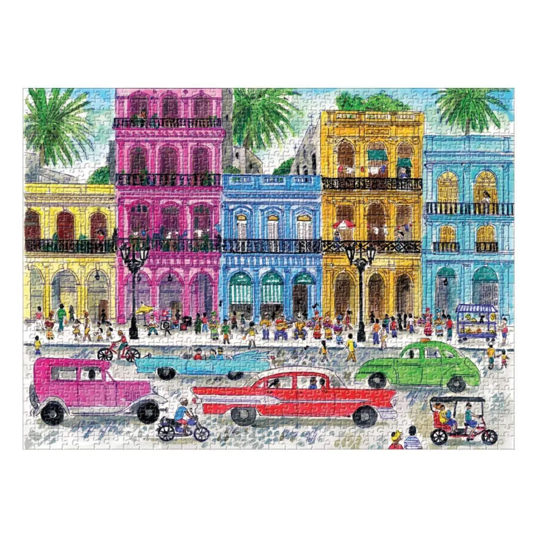 Galison Michael Storrings Cuba 1000 Piece Jigsaw Puzzle