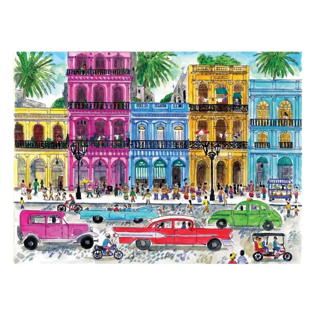 Galison Michael Storrings Cuba 1000 Piece Jigsaw Puzzle